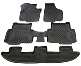 TPE Gummi Fußmatten für Seat Alhambra + VW Sharan