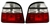 Rückleuchten für VW Golf 3 Limo in Rot Weiss