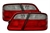 Rückleuchten für Mercedes W210 in Rot-Weiß