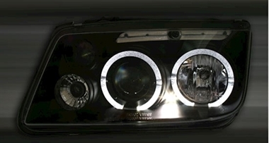 Scheinwerfer Set Angel Eyes VW Bora Typ 1J 98-04 schwarz – Tuning King
