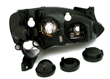 Upgrade Klarglas Scheinwerfer für Opel Corsa C 00-06 schwarz