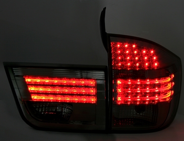 Set BMW X5 E70 LED Rückleuchten-Smoke-LED Seitenblinker-Schwarz Bj