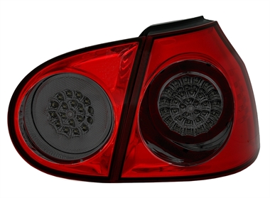 LED Rückleuchten für VW Golf 5 in Rot-Smoke
