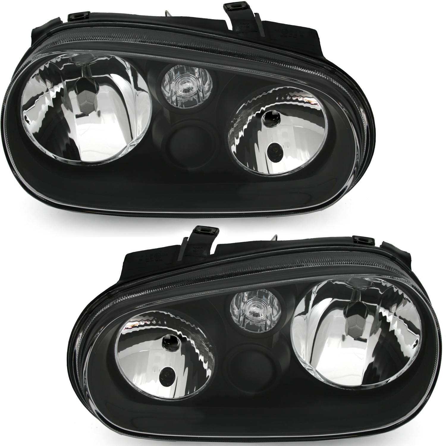 Scheinwerfer mit LED für VW Golf 4 in Schwarz