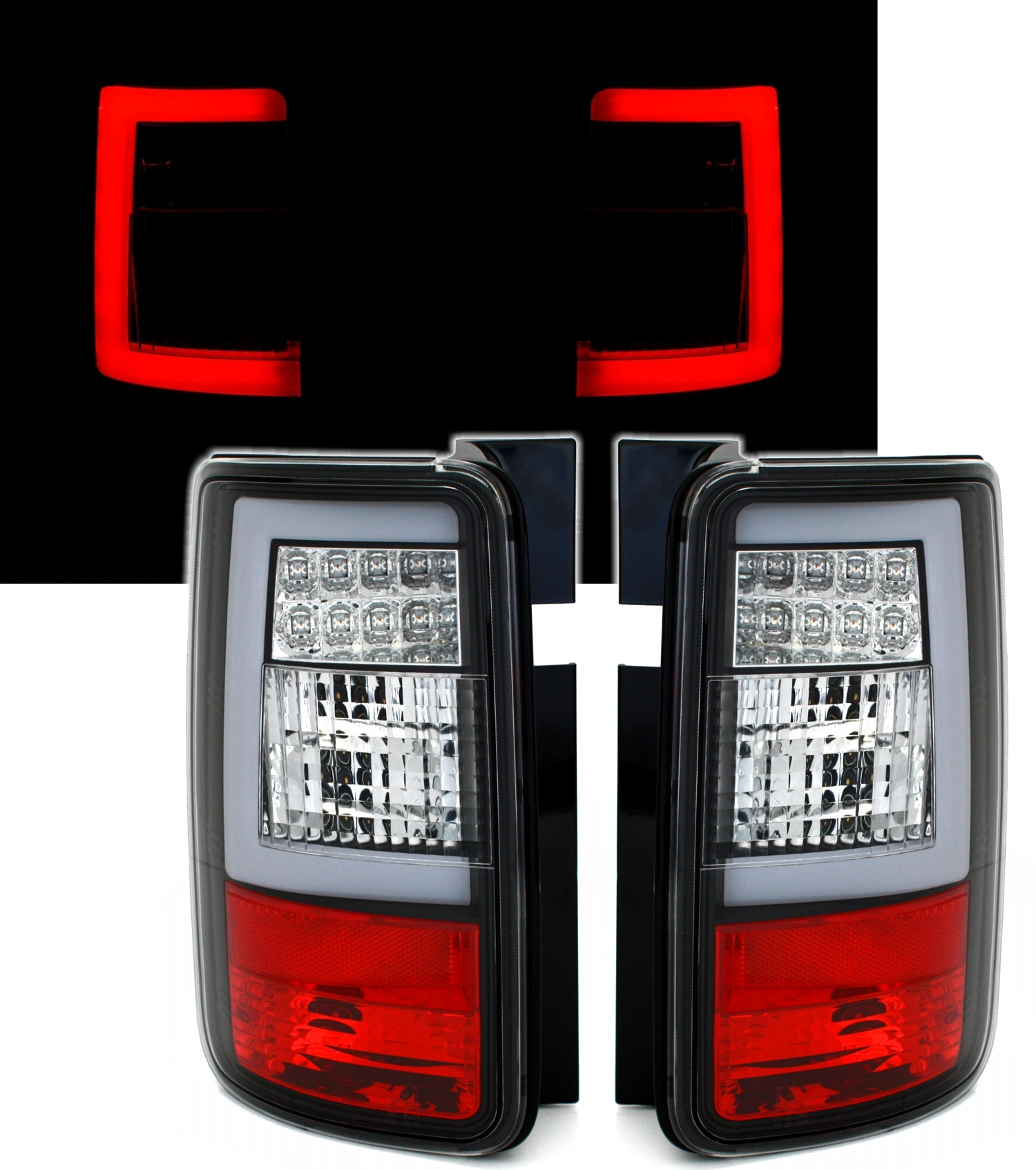 LED Rückleuchten Set für VW Caddy 3 in Schwarz