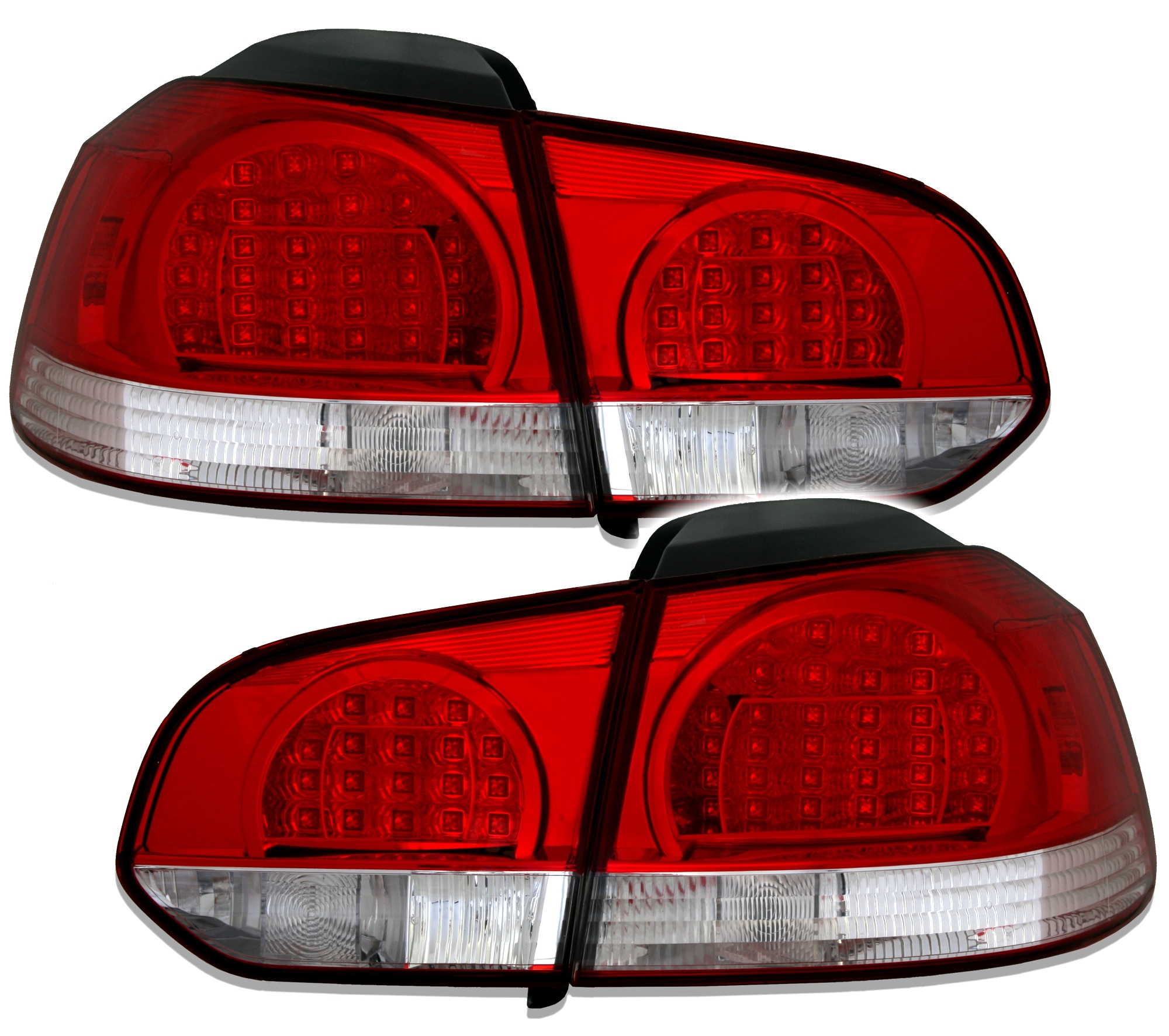 VW Golf 6 LED Rückleuchten Rot-Weiß R-Design
