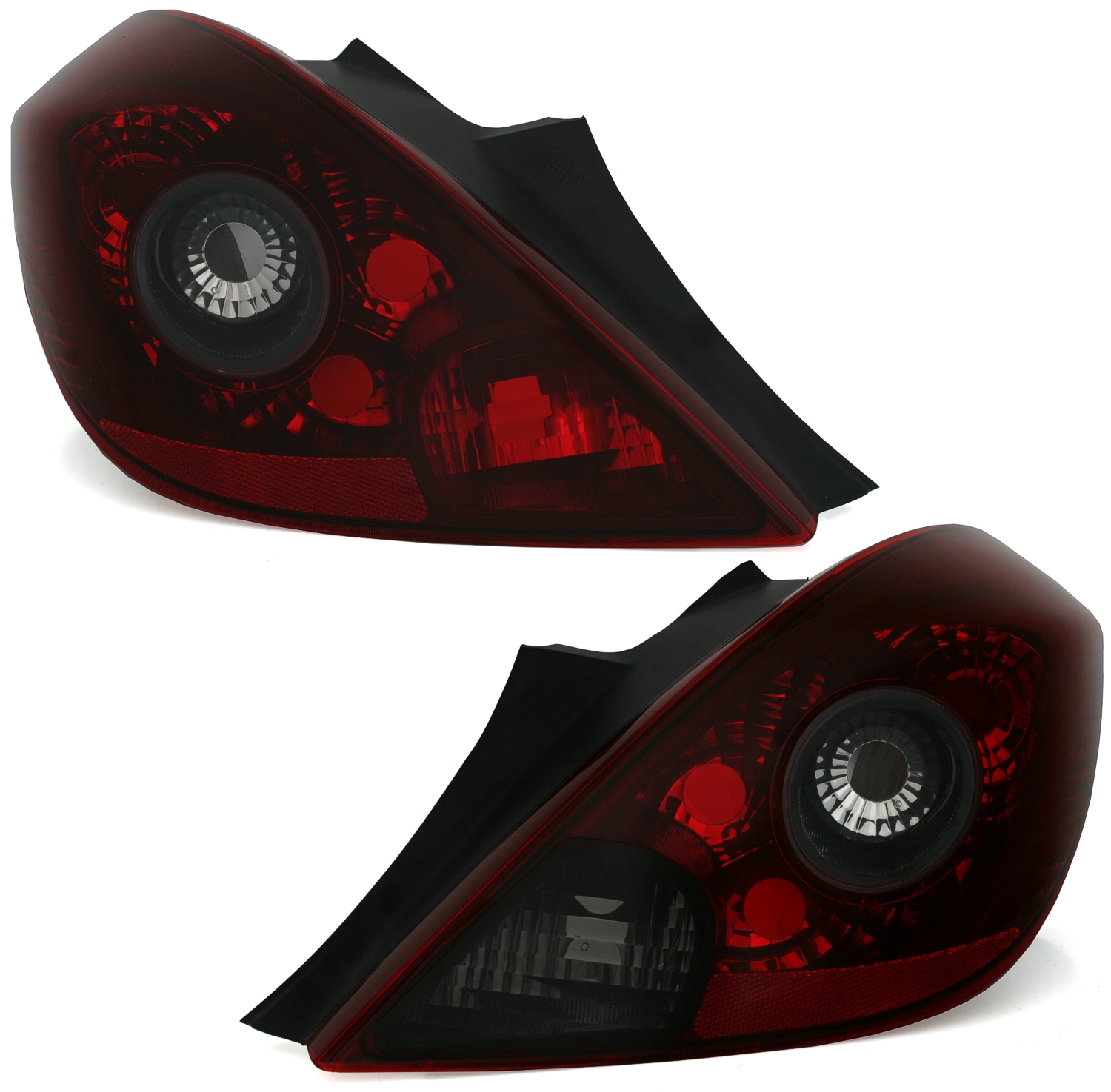LED Klarglas Rückleuchten smoke schwarz für Opel Corsa D 3 Türer 06-10