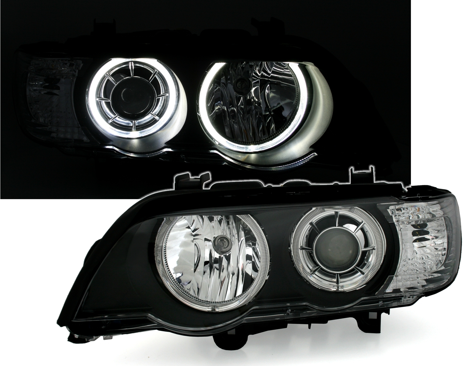 Xenon Scheinwerfer Set D1S 3D LED Angel Eyes Tagfahrlicht BMW X5