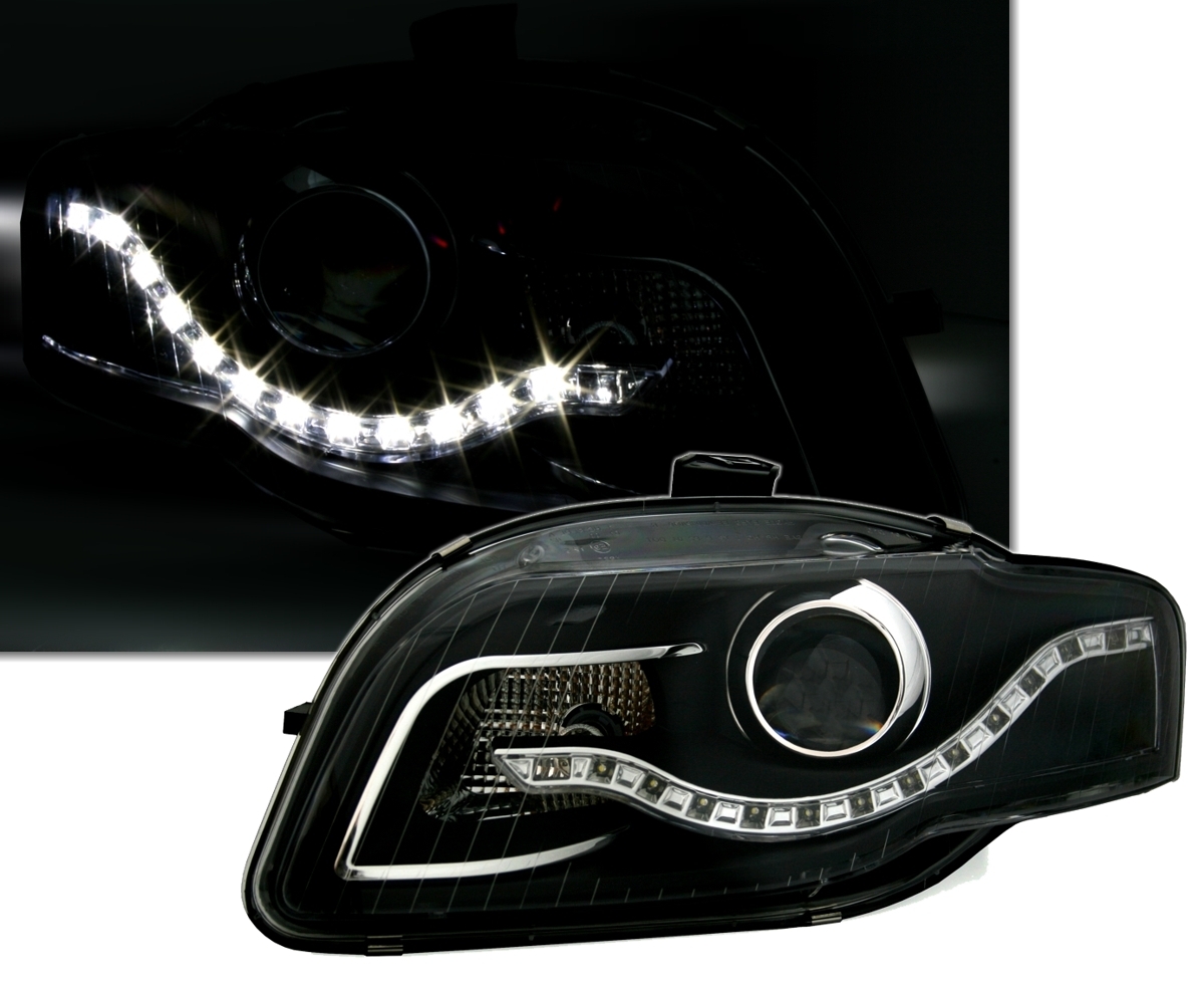1 Paar Scheinwerfer Augenbrauen Ersatz für Audi A4 B7 S4 2006 2007,  Scheinwerfer Augenlid Augenbrauenabdeckung, Scheinwerfer Augenlid Aufkleber  (für