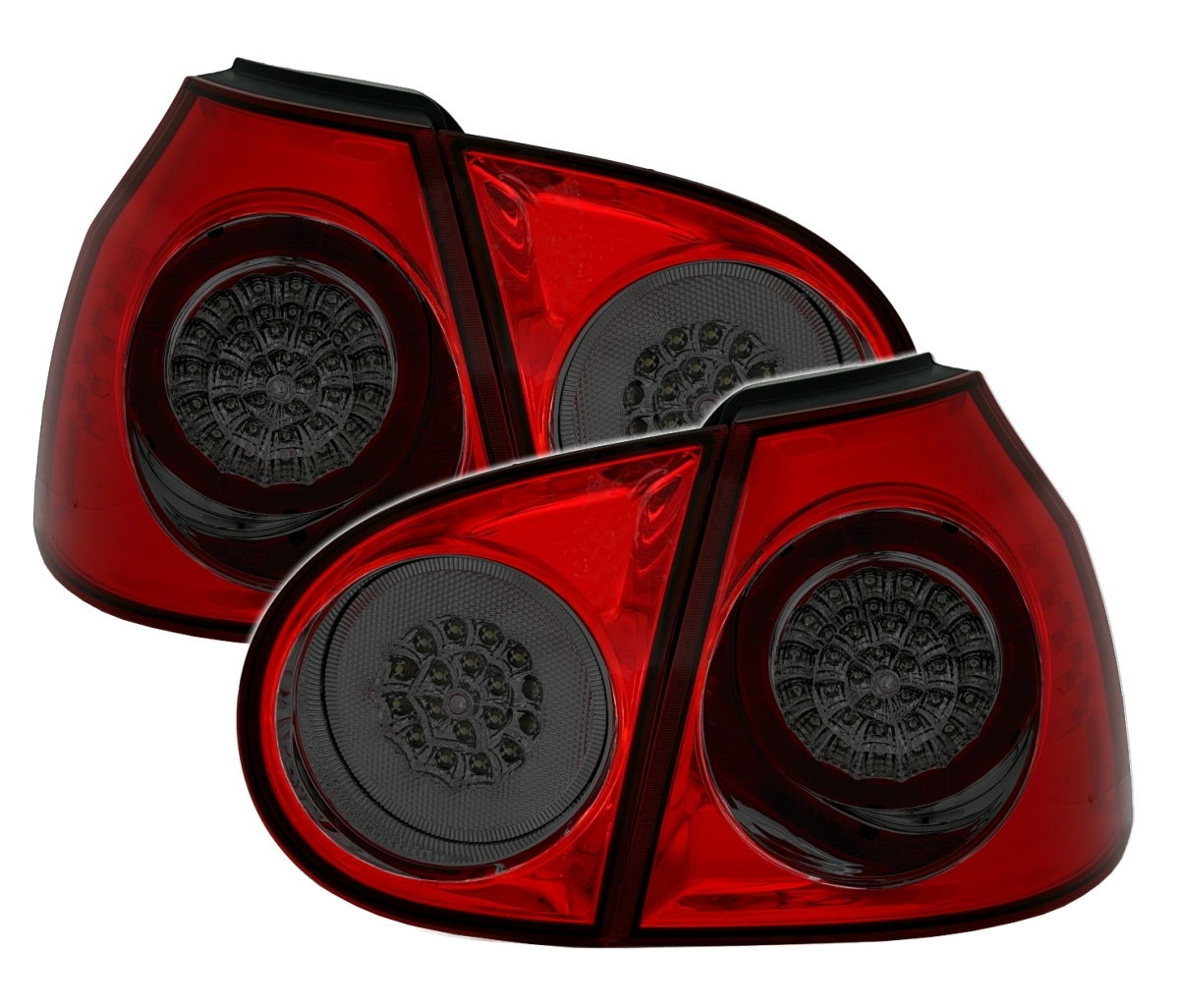 LED Rückleuchten für VW Golf 5 in Rot-Smoke