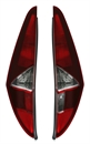 Rückleuchten Set für Fiat Punto 188 in Rot-Weiß