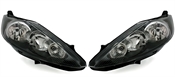 Scheinwerfer Set für Ford Fiesta MK7 schwarz