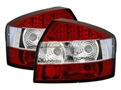 LED Rückleuchten für Audi A4 8e Limo in Rot Weiss