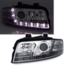 Scheinwerfer mit LED für Audi A4 8E in Chrom