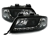 Scheinwerfer mit LED für Audi A6 C5 4B in Schwarz
