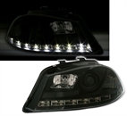 Scheinwerfer mit LED für Seat Ibiza 6L in Schwarz 