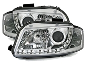 Scheinwerfer mit LED für Audi A3 8P in Chrom