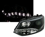 Scheinwerfer Set mit LED für VW Polo 6R in Schwarz
