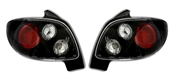 Rückleuchten für Peugeot 206 in Schwarz