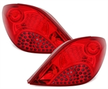 LED Rückleuchten Set für Peugeot 207 in Rot