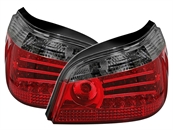 LED Rückleuchten für 5er BMW E60 in Rot-Smoke