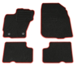 AD Tuning HG10905-ROT Fußmatten Set (4teilig) Schwarz Rot
