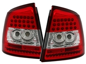 LED Rückleuchten für Opel Astra G in Rot Weiss