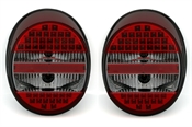 LED Rückleuchten für VW Käfer 1303 in Rot-Smoke